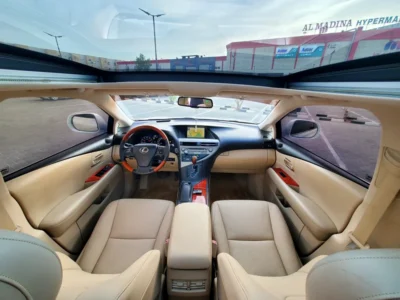 2009 Lexus RX-Series RX350 V6 Engine 3.5 Litres White Beige SUV Full Option GCC