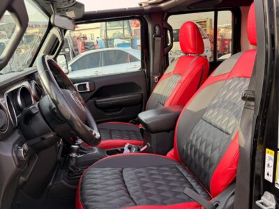 2018 Jeep Wrangler Sports S 4x4 Edition Unlimited Sport 3.6L V6 Black Red SUV