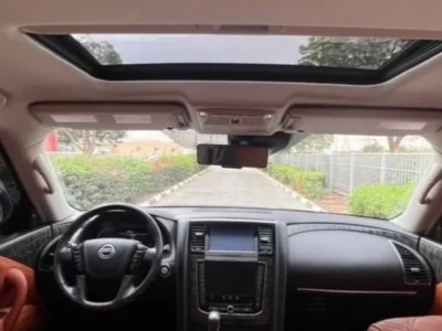 2021 Nissan Patrol LE PLATINUM 6 Cylinders Petrol Engine Grey Orange SUV GCC Specs