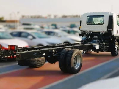 2025 Isuzu FSR 13 TON Long Chassis 6 Cylinders Engine White Grey Truck