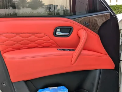 2014 Nissan Patrol LE Platinum City V8 5.6L Engine White Red SUV GCC Specs