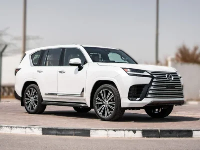 2026 Lexus LX700h Signature 3.5L Twin-Turbocharged V6 Hybrid White Tan SUV