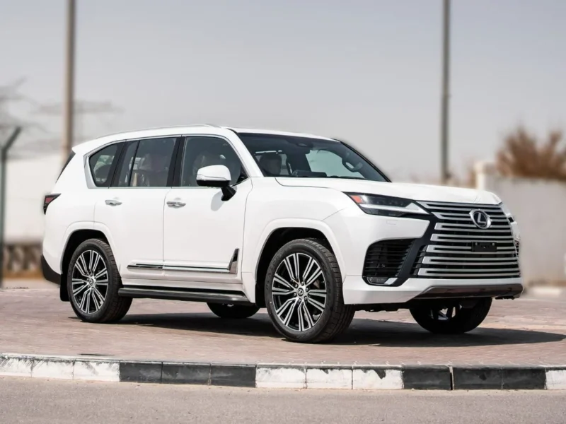 2026 Lexus LX700h Signature 3.5L Twin-Turbocharged V6 Hybrid White Tan SUV
