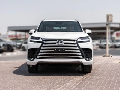2026 Lexus LX700h Signature 3.5L Twin-Turbocharged V6 Hybrid White Tan SUV