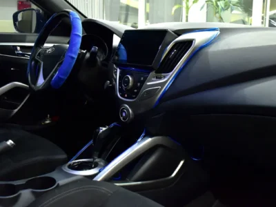 2017 Hyundai Veloster GL 4 Cylinder Petrol Engine Blue Black Hatchback