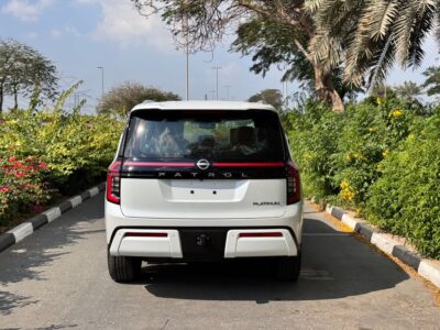 2025 NISSAN PATROL PLATINUM 3.5L V6 TWIN TURBO White Red SUV GCC