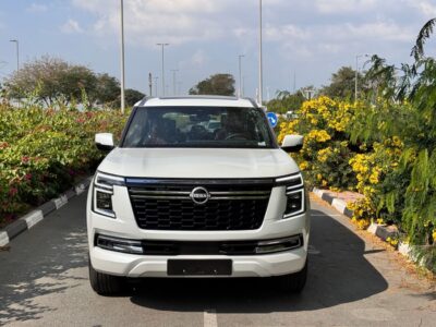 2025 NISSAN PATROL PLATINUM 3.5L V6 TWIN TURBO White Red SUV GCC