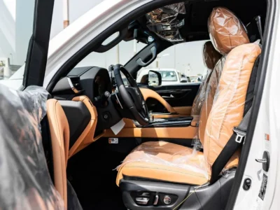 2026 Lexus LX700h Signature 3.5L Twin-Turbocharged V6 Hybrid White Tan SUV