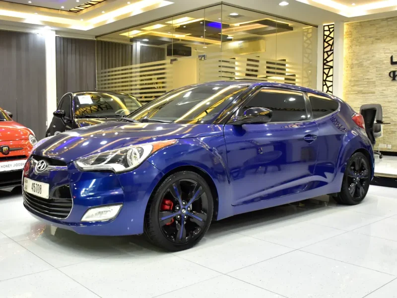 2017 Hyundai Veloster GL 4 Cylinder Petrol Engine Blue Black Hatchback