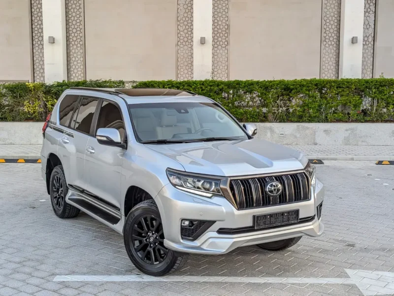 2022 Toyota Prado Adventure 6 Cylinders Petrol Engine Silver Beige SUV GCC