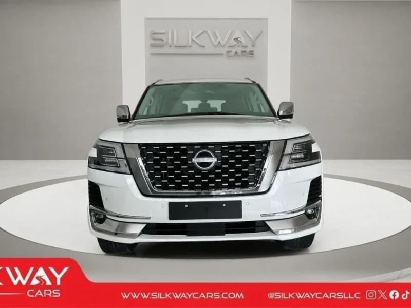 2024 Nissan Patrol Platinum LE 5.6 Liters 8 Cylinders Engine White Red SUV