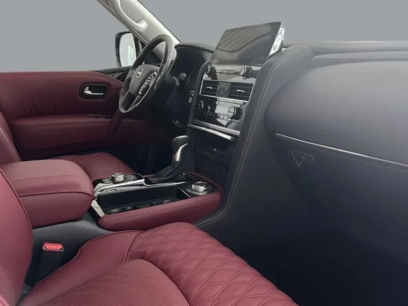 2024 Nissan Patrol Platinum LE 5.6 Liters 8 Cylinders Engine White Red SUV