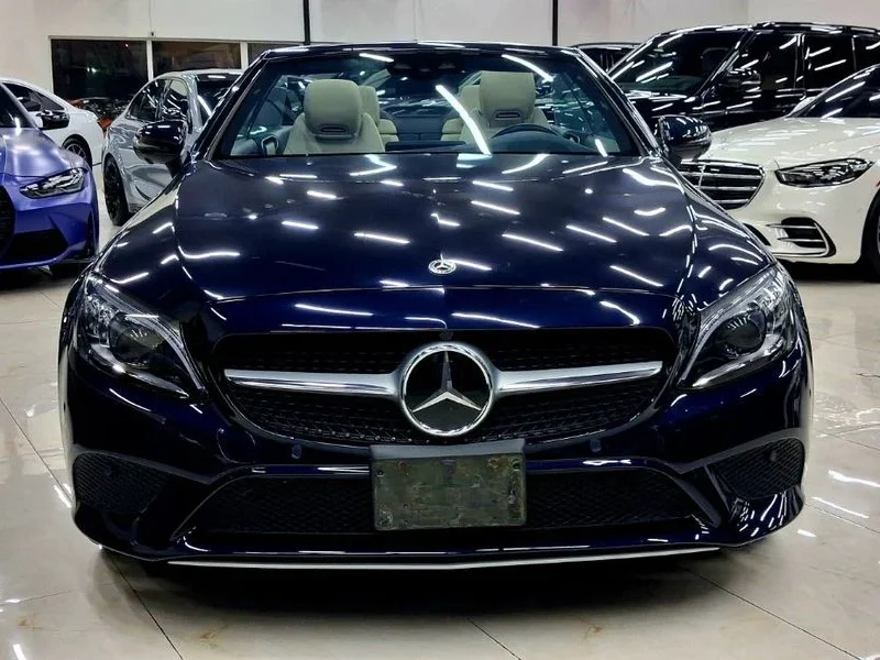 2022 Mercedes-Benz C 300 2.0 L 4 Cylinders Engine Blue Beige Convertible