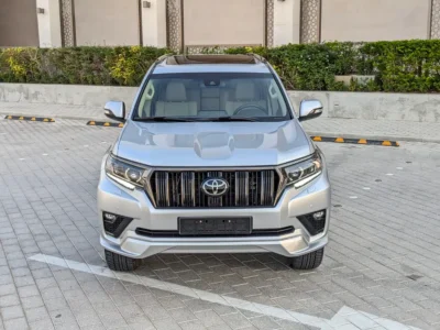 2022 Toyota Prado Adventure 6 Cylinders Petrol Engine Silver Beige SUV GCC