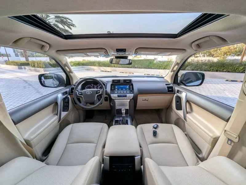 2022 Toyota Prado Adventure 6 Cylinders Petrol Engine Silver Beige SUV GCC