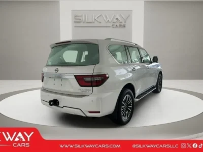 2024 Nissan Patrol Platinum LE 5.6 Liters 8 Cylinders Engine White Red SUV