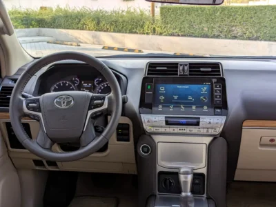 2022 Toyota Prado Adventure 6 Cylinders Petrol Engine Silver Beige SUV GCC