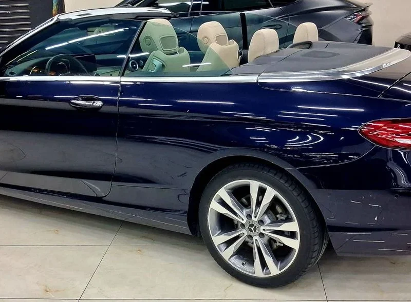 2022 Mercedes-Benz C 300 2.0 L 4 Cylinders Engine Blue Beige Convertible