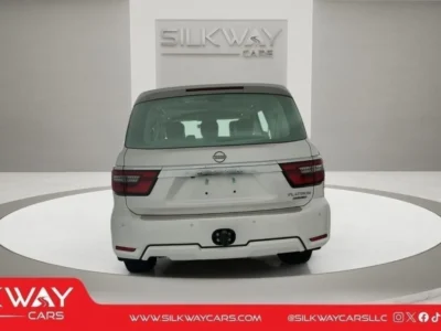 2024 Nissan Patrol Platinum LE 5.6 Liters 8 Cylinders Engine White Red SUV