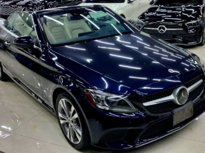 2022 Mercedes-Benz C 300 2.0 L 4 Cylinders Engine Blue Beige Convertible