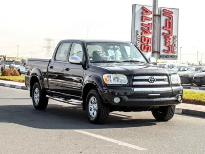 2006 Toyota Tundra Double Cab Limited 8 Cylinder Petrol Engine Black Beige