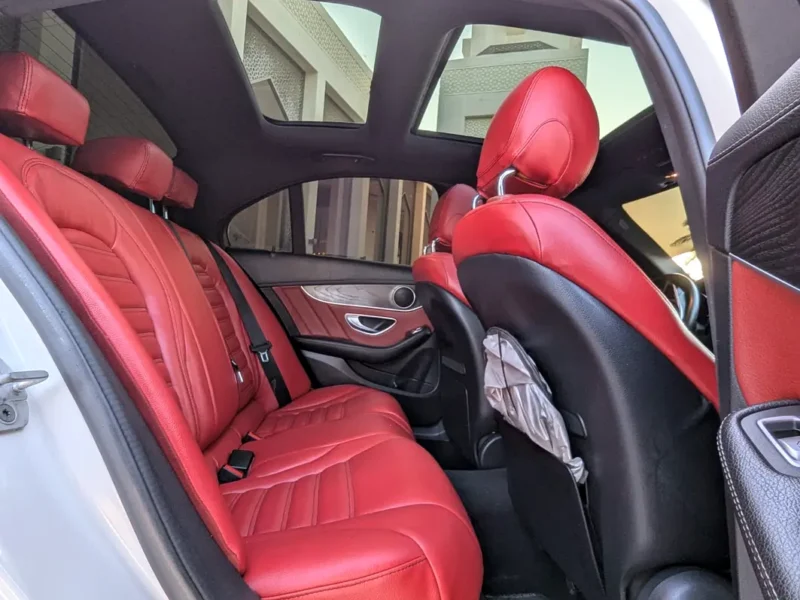 2015 Mercedes-Benz C-Class C200 4 Cylinder Petrol Engine White Red Sedan White