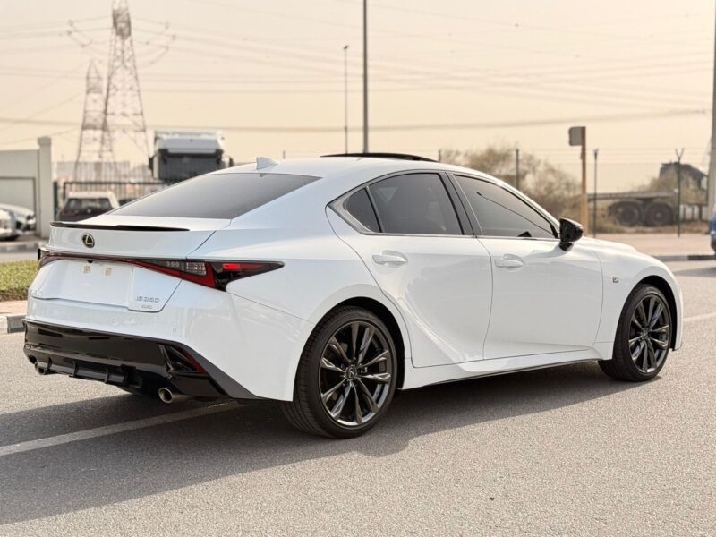 2025 LEXUS IS 350 F-SPORT 3.5 Litres V6 Engine White Black Sedan USA Specs