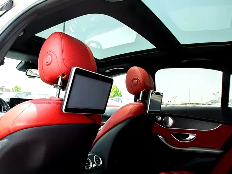 2017 Mercedes-Benz C-Class C43 AMG 6 Cylinders Engine White Red Sedan