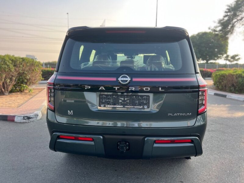 2026 Nissan Patrol LE PLATINUM 3.5-liter V6 Twin Turbo Green Tan SUV GCC Specs