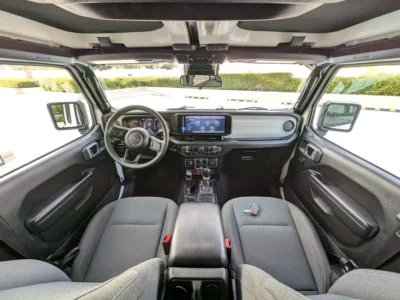 2024 JEEP WRANGLER SPORT 2.0L V4 White Black SUV IN EXCELLENT CONDITION