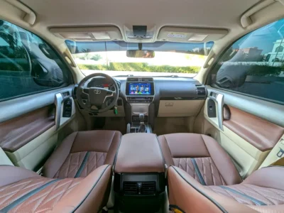 2019 Toyota Prado TXL V4 2.7L Black Brown SUV GCC IN EXCELLENT CONDITION