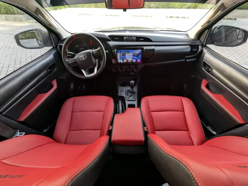 2017 TOYOTA HILUX FACELIFTED 2025 ADVENTURE GCC V4 2.7L Black Red Pick UP