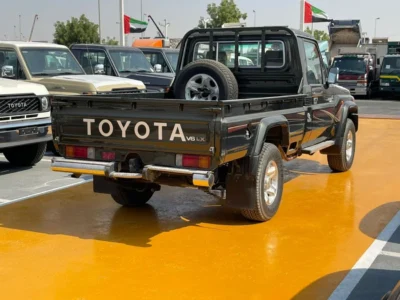 2021 Toyota Land Cruiser Pick Up Std 4.0L 6 Cylinders Single Cab Utility 4WD Green Brown