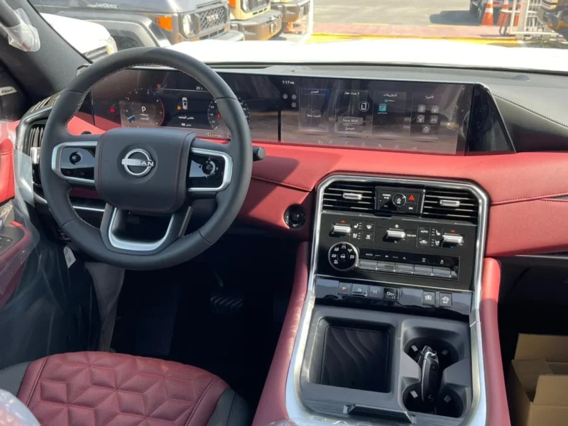 2026 Nissan Patrol Platinum 3.5L Turbo 6 Cylinder Petrol Engine Grey Red SUV GCC