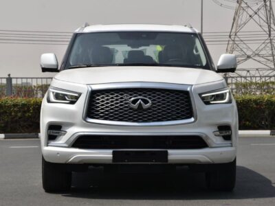 2024 Infiniti QX80 Luxury 5.6 Litres 8 Cylinder Petrol Engine White Black SUV