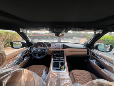 2026 Nissan Patrol LE PLATINUM 3.5-liter V6 Twin Turbo Green Tan SUV GCC Specs