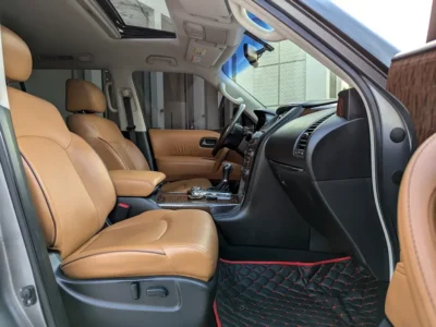 2017 NISSAN PATROL FACELIFTED 2024 SE PLATINUM V6 4.0L Grey Brown SUV GCC