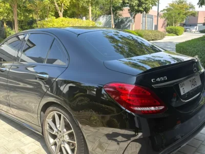 2016 Mercedes-Benz C-Class C450 4MATIC 6 Cylinders Engine Black Red Sedan