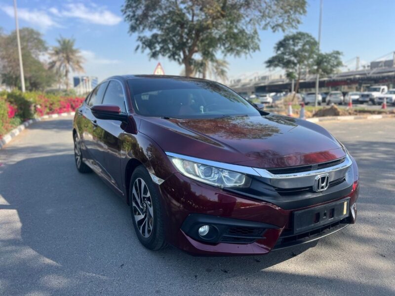 2017 Honda Civic LX 2.0 Liters 4 Cylinders Engine Maroon Beige Hatchback GCC