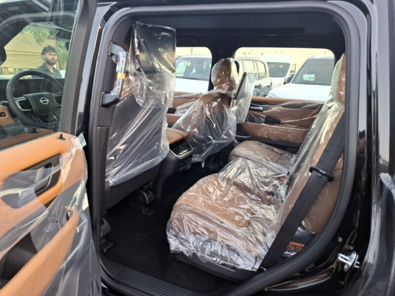 2025 Nissan Patrol 3.5 Litres V6 Twin-Turbo Petrol Engine Black Tan SUV