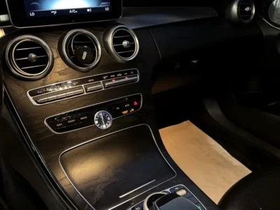 2015 Mercedes-Benz C-Class C300 4Matic 4 Cylinder Petrol Engine White Black Sedan