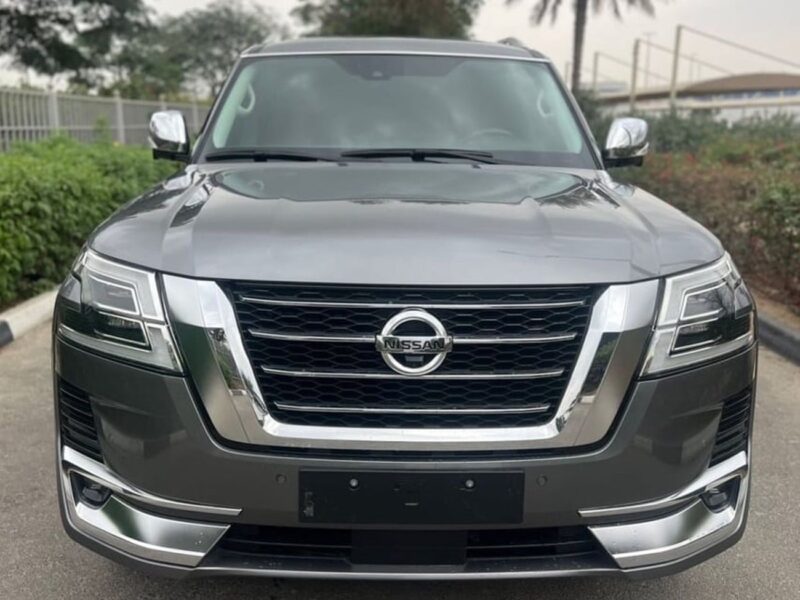 2021 Nissan Patrol LE PLATINUM 6 Cylinders Petrol Engine Grey Orange SUV GCC Specs