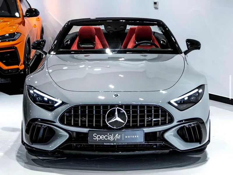 2022 Mercedes-Benz SL-Class SL 63 AMG 8 Cylinder Petrol Engine Grey Red Convertible