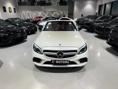 2021 Mercedes-Benz C-Class C43 AMG 6 Cylinders Engine White Red Convertible