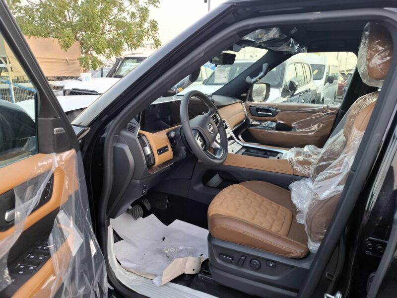 2025 Nissan Patrol 3.5 Litres V6 Twin-Turbo Petrol Engine Black Tan SUV