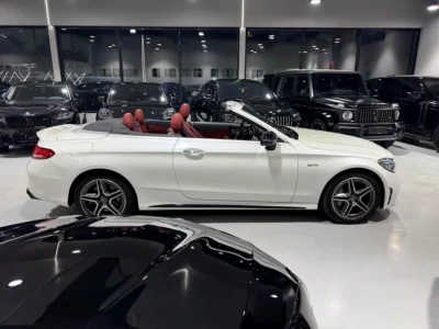 2021 Mercedes-Benz C-Class C43 AMG 6 Cylinders Engine White Red Convertible