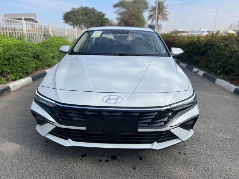 2025 Hyundai Elantra 1.5 CVT 4 Cylinders Petrol Engine White Black Sedan FWD
