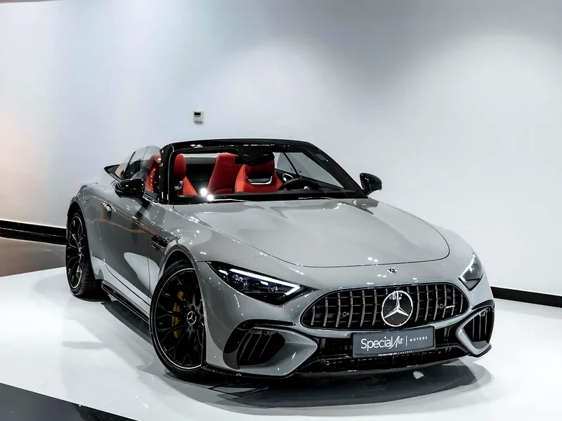 2022 Mercedes-Benz SL-Class SL 63 AMG 8 Cylinder Petrol Engine Grey Red Convertible