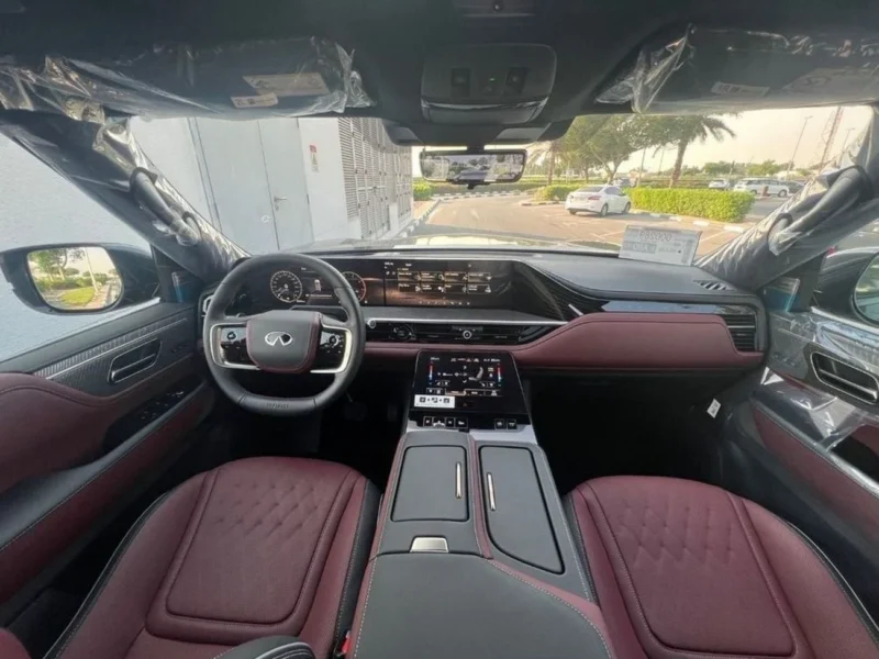 2026 Infiniti QX80 Autograph Bench Chairs 3.5L Turbo 6 Cylinders Engine Black Red SUV