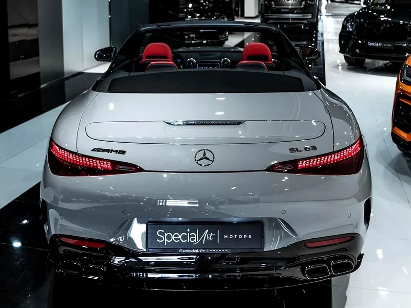 2022 Mercedes-Benz SL-Class SL 63 AMG 8 Cylinder Petrol Engine Grey Red Convertible